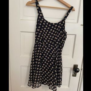Daisy Print Flowy Mini Dress